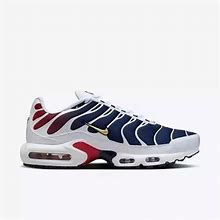 Nike Air Max Plus TN Blue/White/Red Cushioned Men's Air Cushion Shoes. Nike. Blue. Athletic Shoes. 604133080.