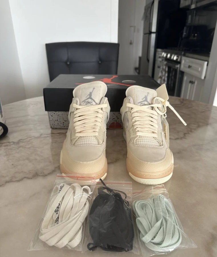 Jordan 4 Off White Sail Size 8 Men’s / 9.5 Women’s