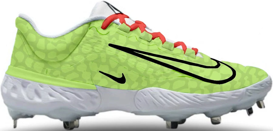 Grinch Nike Alpha Huarache Elite 4 Low | Stadium Custom Kicks MCS/Plastic / 11