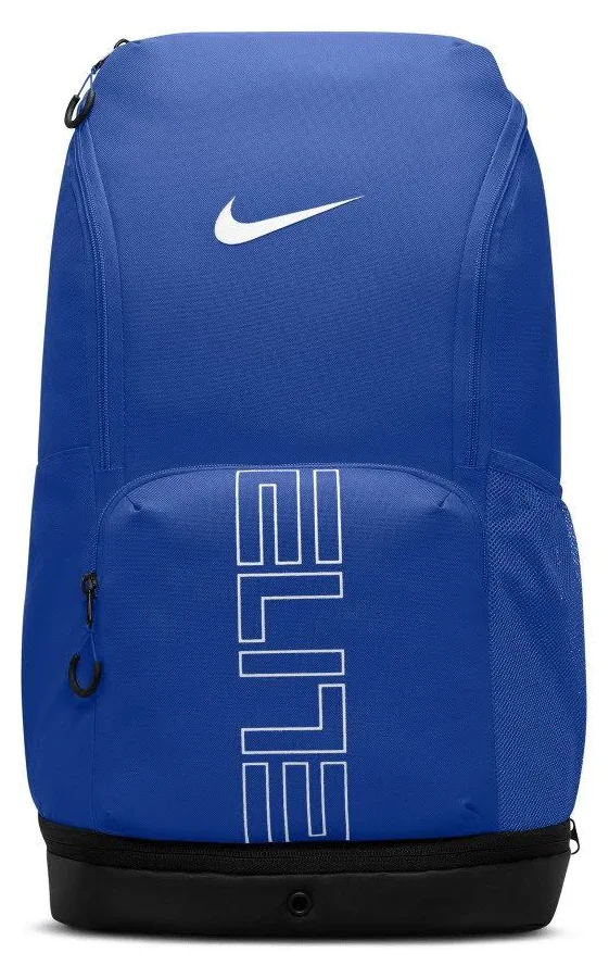 Nike Royal Blue Nike Hoops Elite Basketball Backpack Sports Bag With Shoe Compartment Polyester
