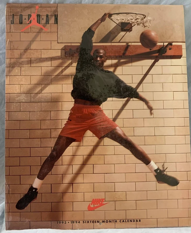 Nike Air Jordan Calendar- 1993-1994 (sixteen Month). Sealed- Mint