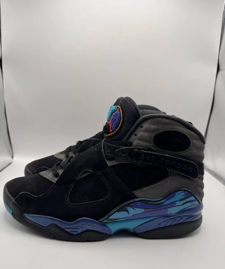 Jordan Air Jordan 8 Retro Aqua 2025 High Top Black Multi-color