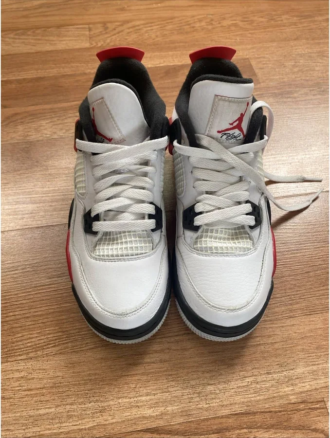 Nike Shoes | Nike Air Jordan 4 Retro Red Cement Size 4.5y | Color: Red | Size: 4.5 | Mgvroom's Closet