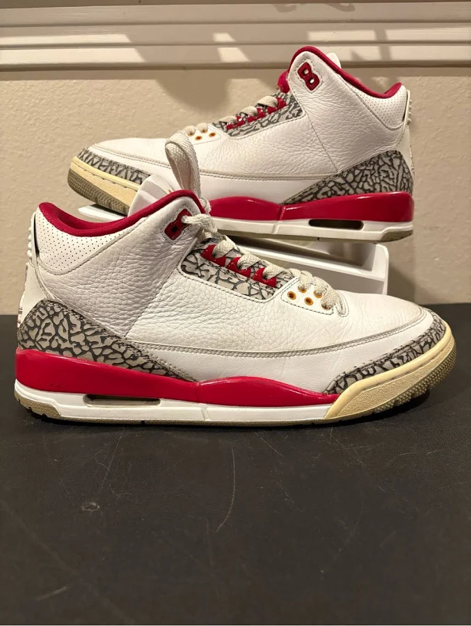Nike Shoes | Air Jordan 3 Retro Cardinal Red Men's Size 11 Ct8532-126 | Color: Red/White | Size: 11 | Anderssonfam4's Closet