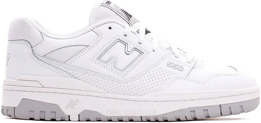New Balance Men 550 Triple White BB550PB1, 5
