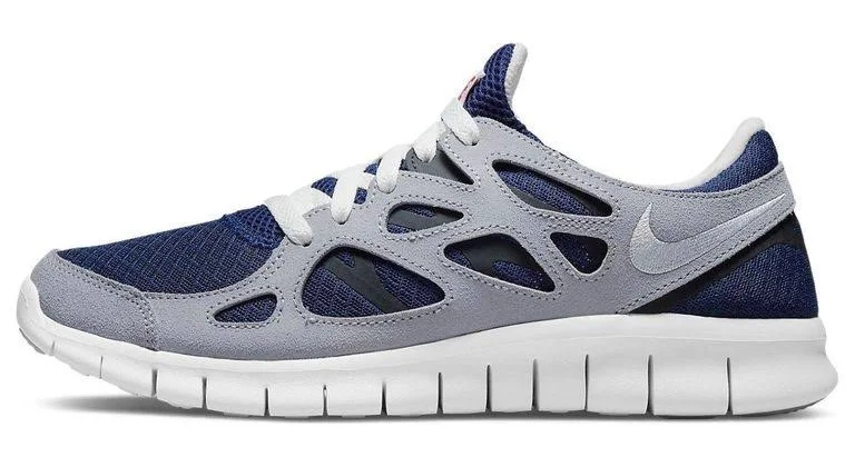 Nike Men's Free Run 2 'Midnight Wolf' - Blue - Low-top sneakers - 11