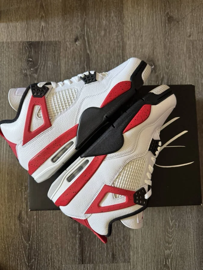 Jordan Air Jordan 4 Retro Red Cement White Red Black Men's Sneaker