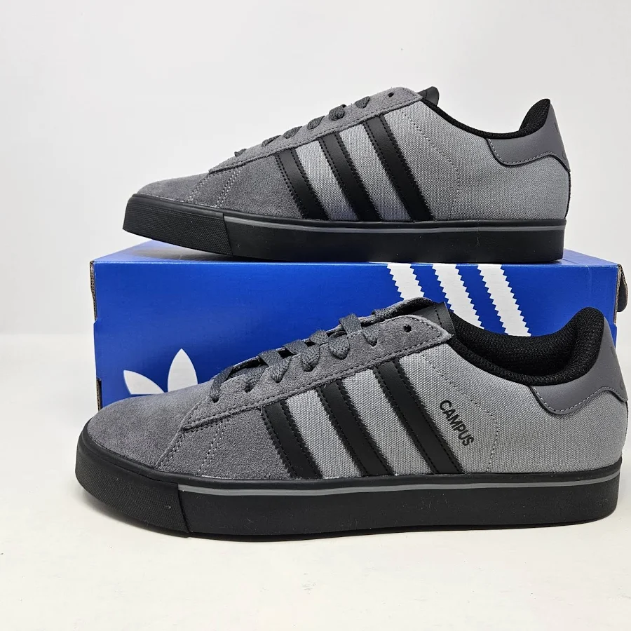 Adidas Campus Vulc 'grey / Black' Casual Sneakers / Jq6359 / Men's