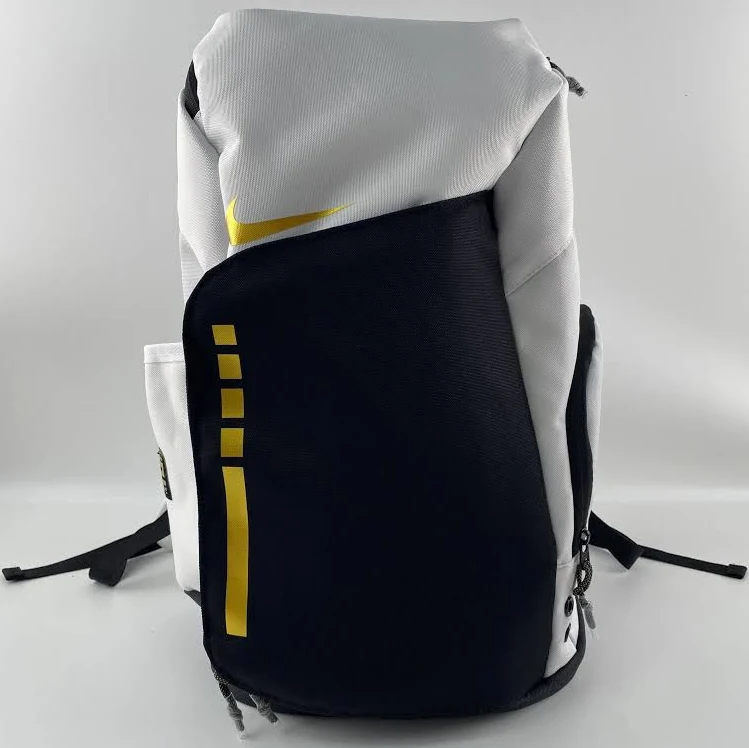 Nike Hoops Elite Backpack in Black, White and Gold4