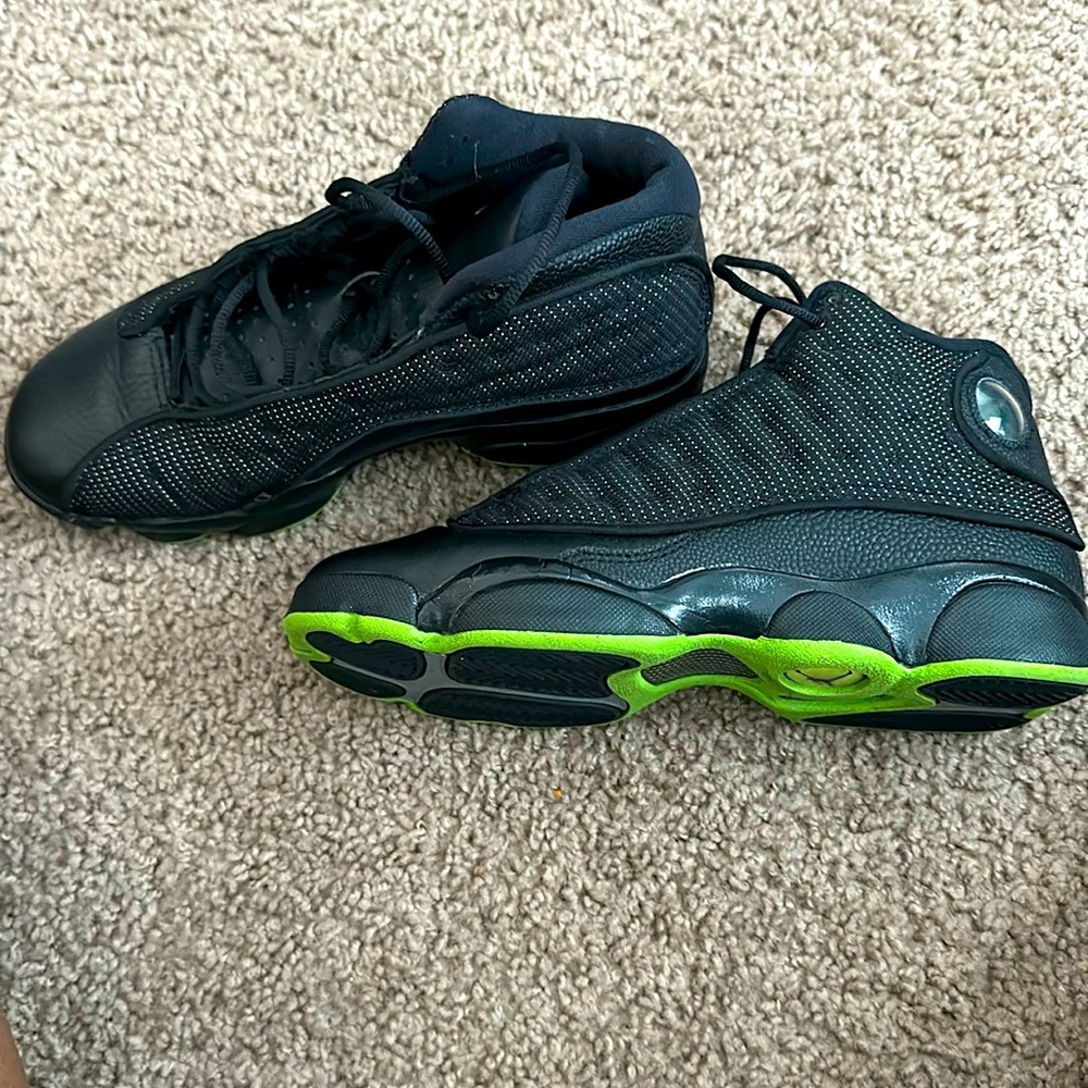Green Black Jordan 13s