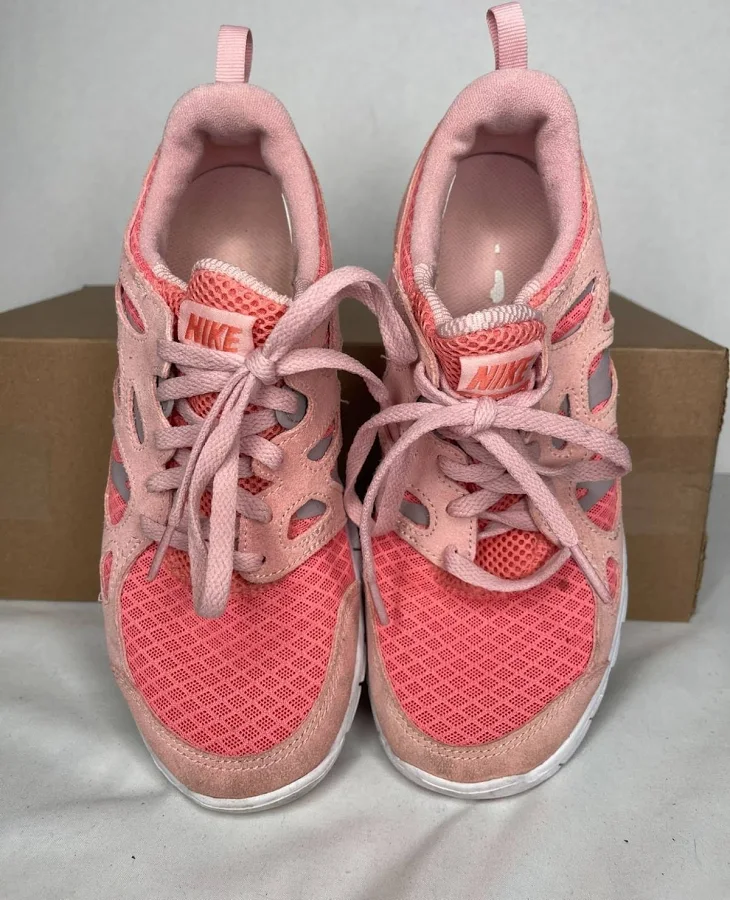Nike Free Run 2 Pink Big Kids Running Shoes Sneakers Dq4712-600 Size