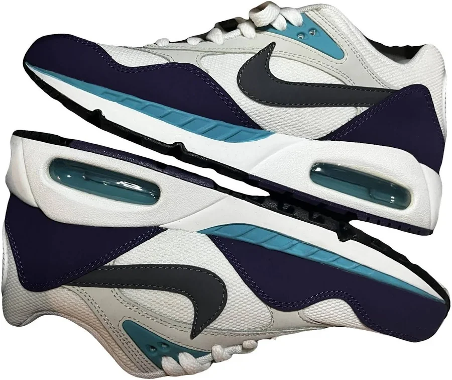 Nike Air Max Correlate Trainers White/Purple/Blue Size 7.5 US
