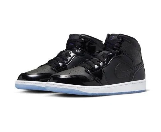 Men’s Size 7 Air Jordan 1 Mid Se ‘space Jam’ Black Concord Dv1308-004