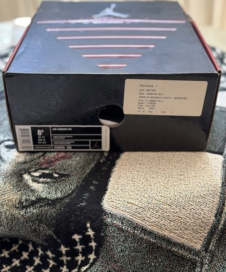 Air Jordan 20 Og 2005 Midwest 310455 102 Sz M8.5 W10