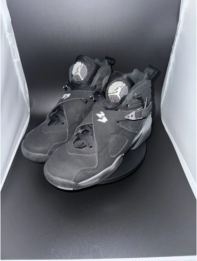 Air Jordan Shoes | Jordan 8 Retro Chrome (2015) (Gs) | Color: Black/Silver | Size: 5.5bb | Foundingfathers's Closet