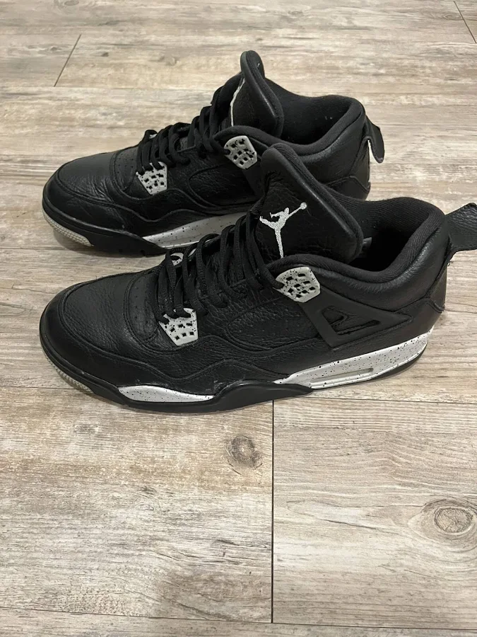 Nike Air Jordan 4 Retro Black Oreo, Sz 11.5