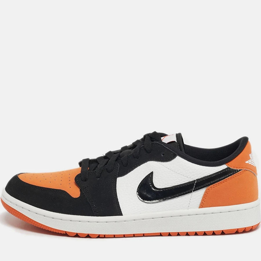 Air Jordans Jordan 1 Retro Golf Shattered Backboard Size 45 Multicolor Nubuck and Leather Low Top Sneakers