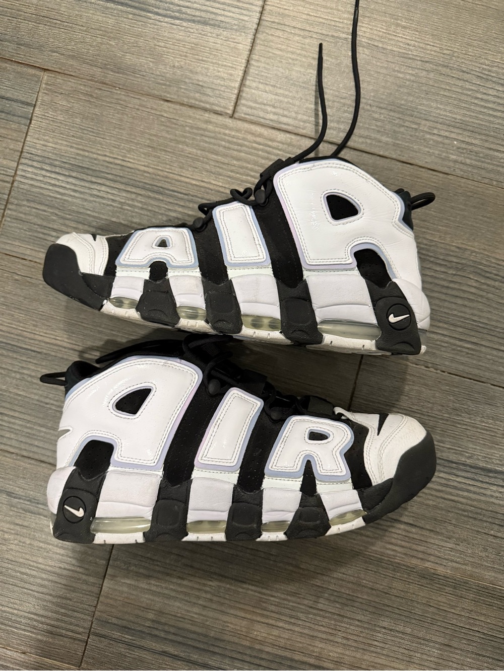 Authentic Nike Air More Uptempo Sneakers - White/Black '96