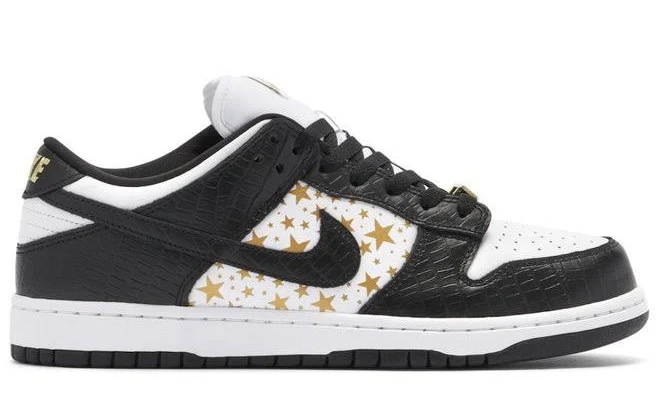 Nike X Supreme SB Dunk Low-Top Sneakers - UK7.5