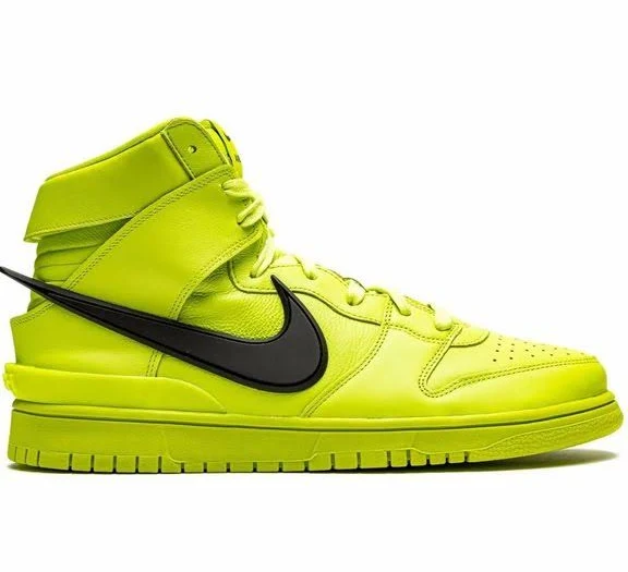 Nike Men's X Ambush Dunk High "Flash Lime" Sneakers - Yellow - Hi-top sneakers
