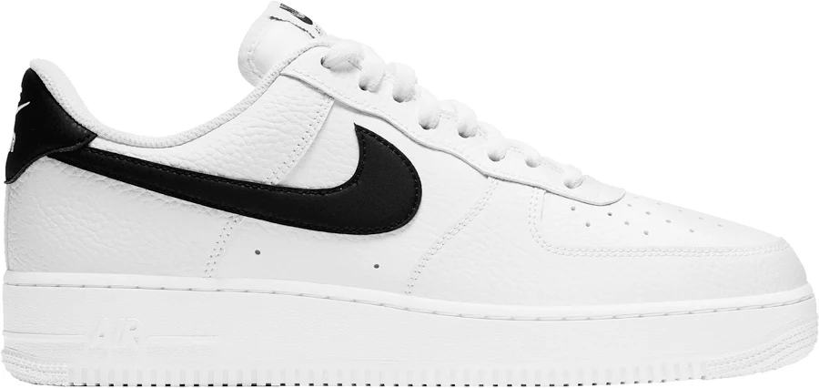 Nike Men's Air Force 1 '07 Shoes, Size 12, White/Black/White | Great Father's Day Gift