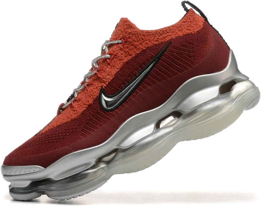 Nike Air Max Scorpion Fk Flyknit 2022 Silver Orange Men's Air Cushion
