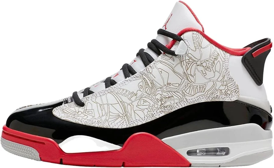 Jordan Dub Zero 'varsity Red' 2022 Mid Top Men Sneakers - White/black/red