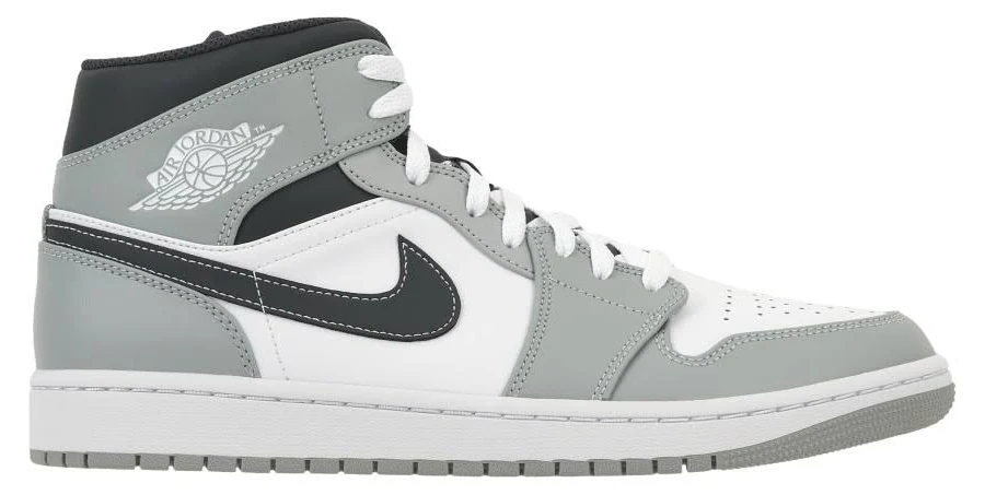 Jordan 1 Mid Light Smoke Grey Anthracite 554724-078 [men Sz]