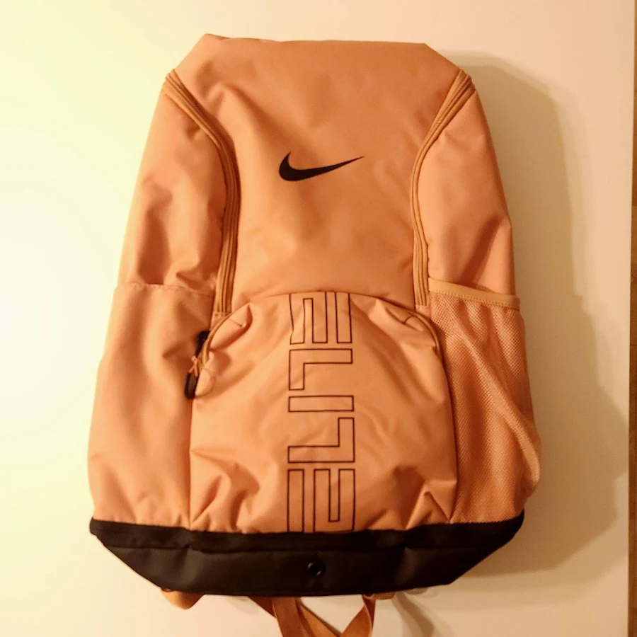 Nike Varsity Elite Hoops Backpack (32L) Rose Gold Black HM9965 688