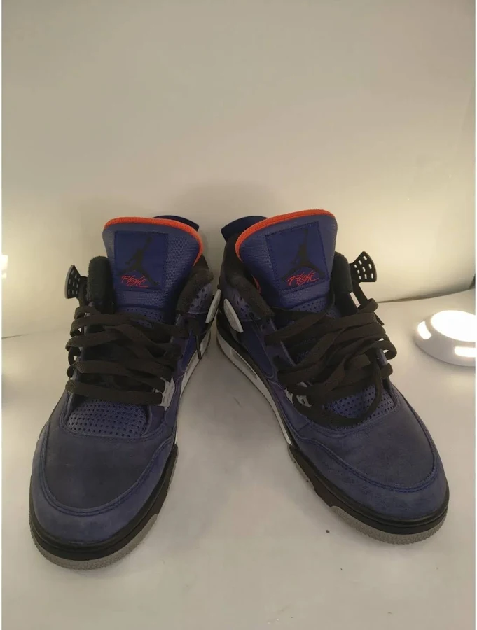 Air Jordan 4 Retro Cavs Men's Size 11 Blue Orange Black 308497‐0451