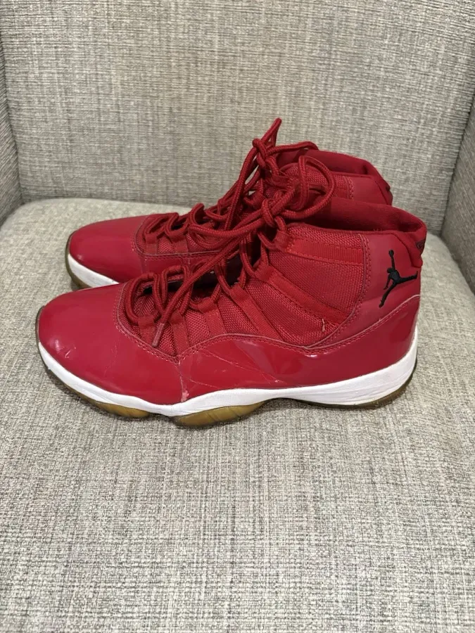 Nike Air Jordan 11 Retro ‘win Like 96 Red’ Patent Leather Sneakers