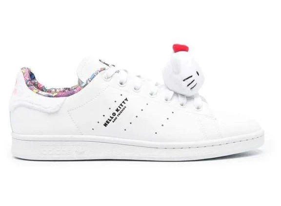 Adidas Women's X Hello Kitty Low-Top Sneakers - White - 6