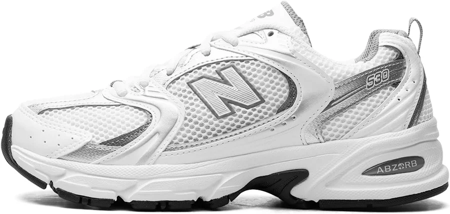 New Balance 530 "White Silver Metallic" Mr530Ad" - Shoes - Size 7