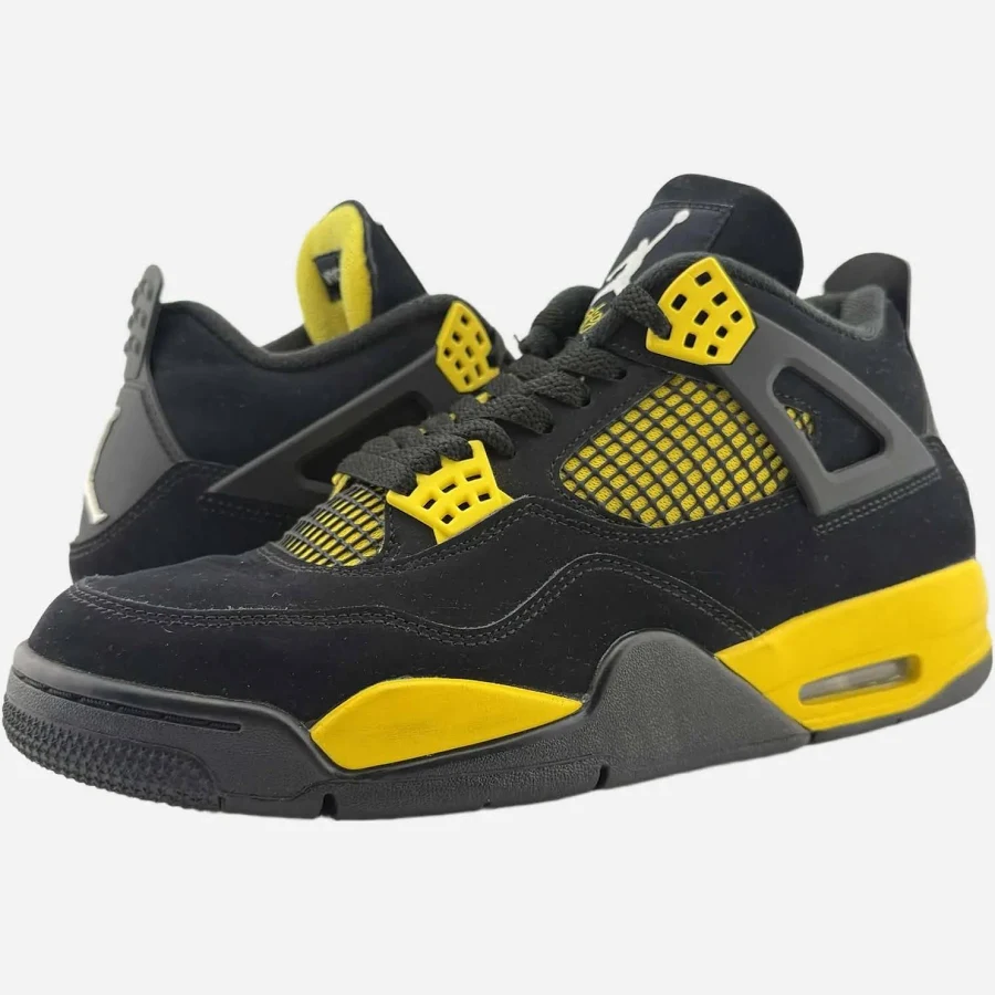 Air Jordan 4 Retro Black/Yellow US 9 Used with Box1