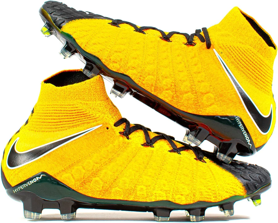 Nike Hypervenom Phantom III DF Yellow Black FG, 10US / 9UK / 44EU