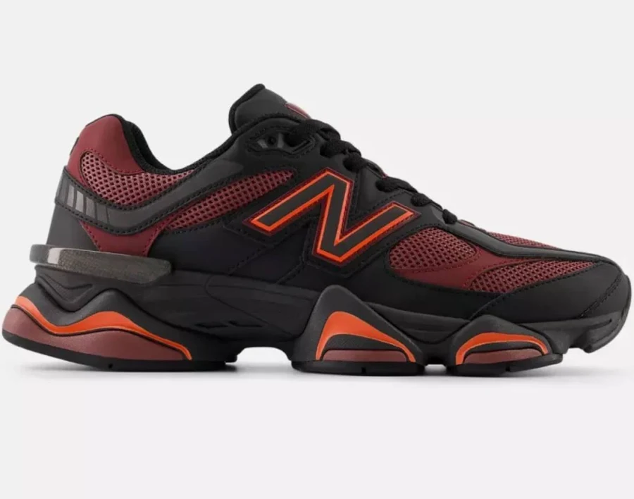 Balance 9060 (size 13) U9060bla "black/red/burgundy" Men's Sneakers