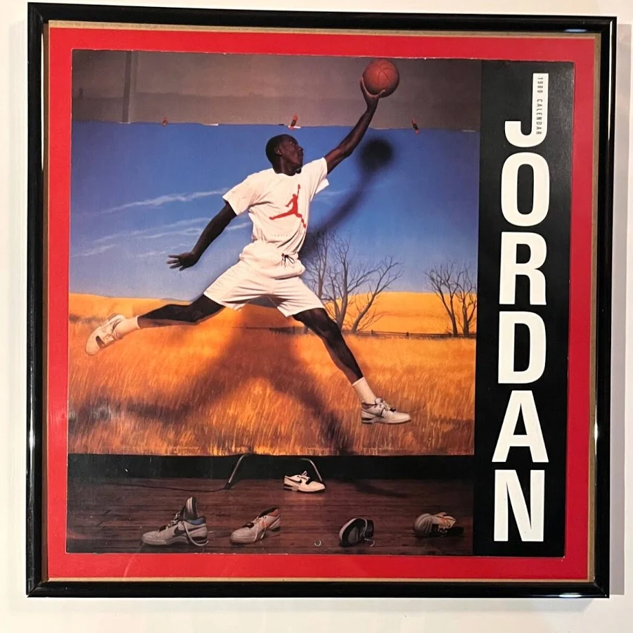 Michael Jordan -1989 Original Air Jordan Calendar - Comes In Frame