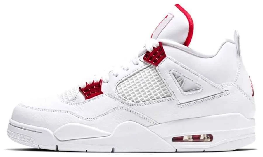 NIKE AIR JORDAN 4 RETRO "METALLIC PACK" UNIVERSITY RED