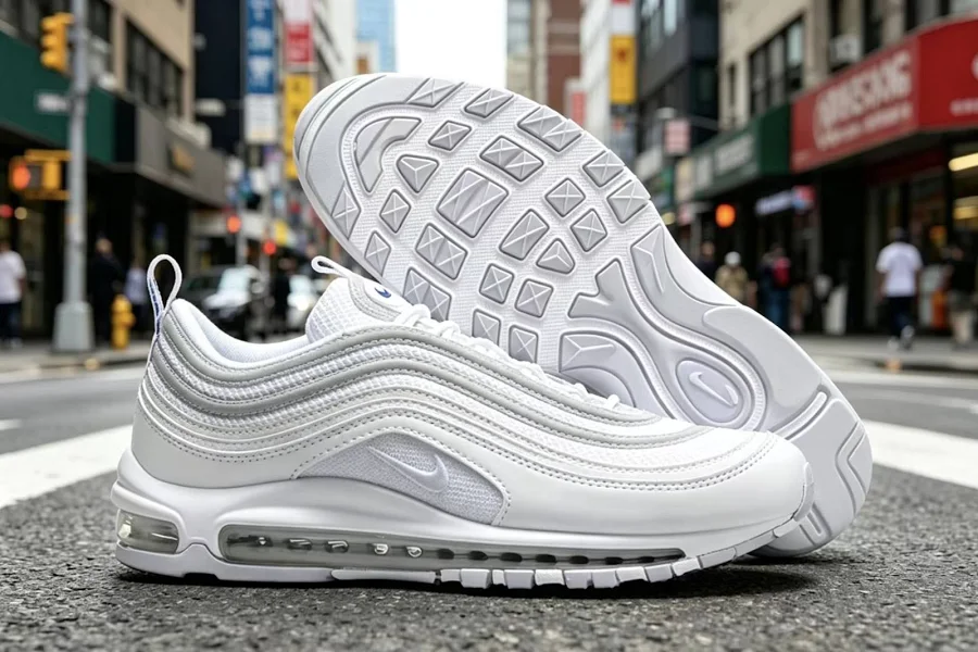 Ds Nike Air Max 97 Triple White Men's Running Shoes Brand With Box