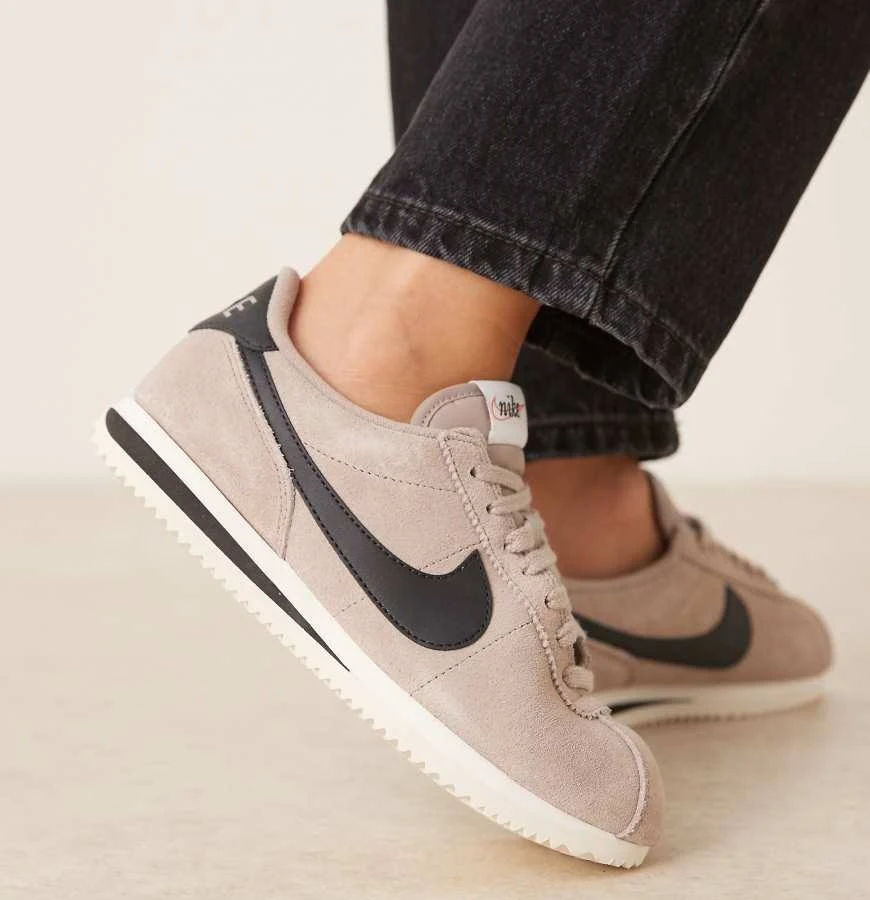 Nike Cortez suede sneakers in brown