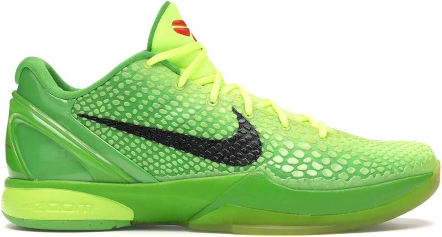 Nike Zoom Kobe 6 Grinch Basketball Shoes