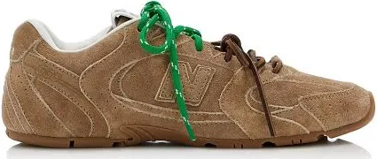 Miu Miu - x New Balance 530 SL Suede Sneakers - Brown - IT 36 - Moda Operandi