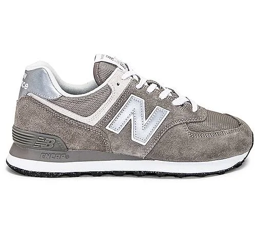 New Balance 574 Sneaker in Grey - size Mens 12/Womens 13.5