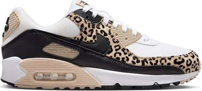 Nike Air Max 90 Leopard Sanddrift Black Womens IF1619-100 | Size US 7