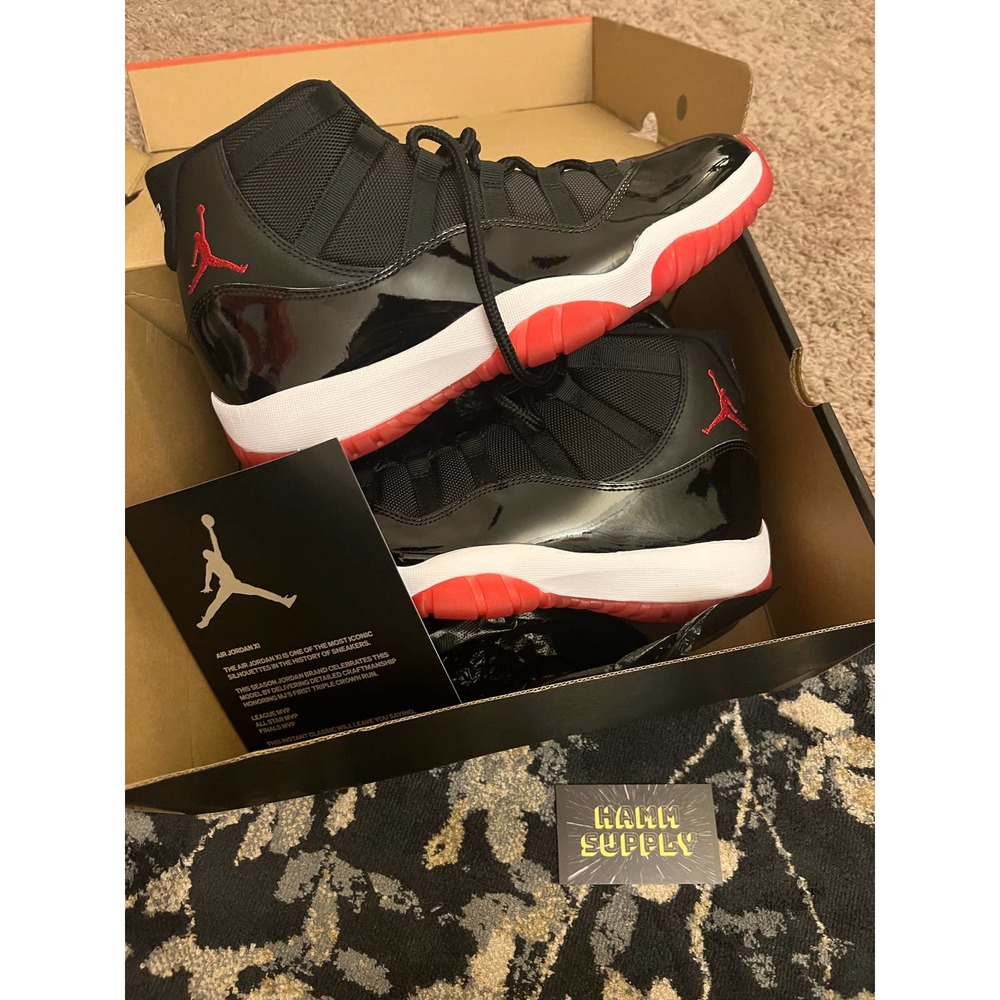 Jordan 11 Retro 'Bred' 2019, size 12.5