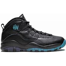 Air Jordan Retro 10 Shanghai Sneakers - Unisex - Calf Leather - 7 - Black