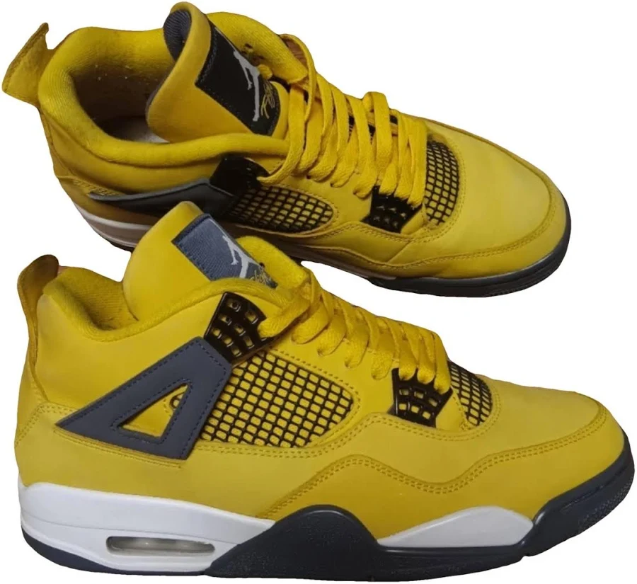 Jordan Air Jordan 4 Low Trainers Yellow Suede Size 10.5 US