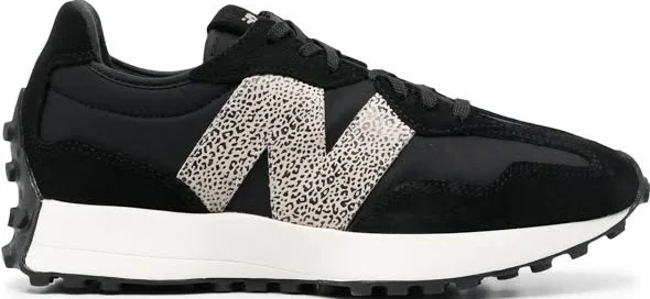 New Balance - 327 Moombean Leopard sneakers - women - Fabric/Fabric/Calf Leather/Rubber - 7.5 - Black