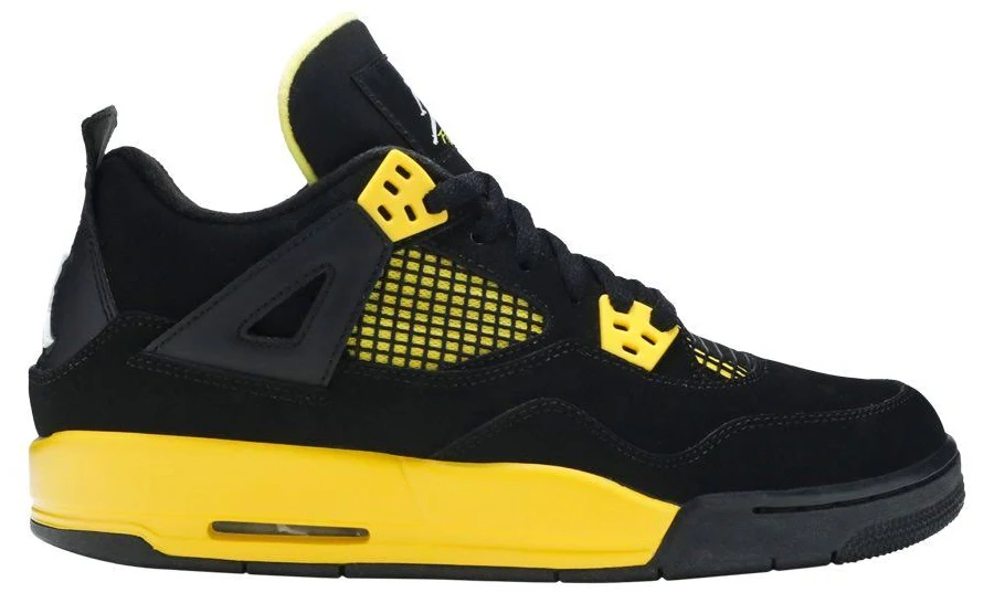2012 Air Jordan Retro 4 Kids "Thunder" GS