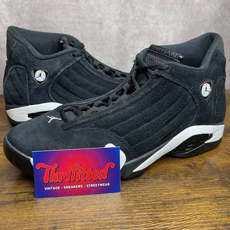 Air Jordan 14 Retro Black White Size 11 487471-016 OG Rare Men's Sneakers MJ Gym1